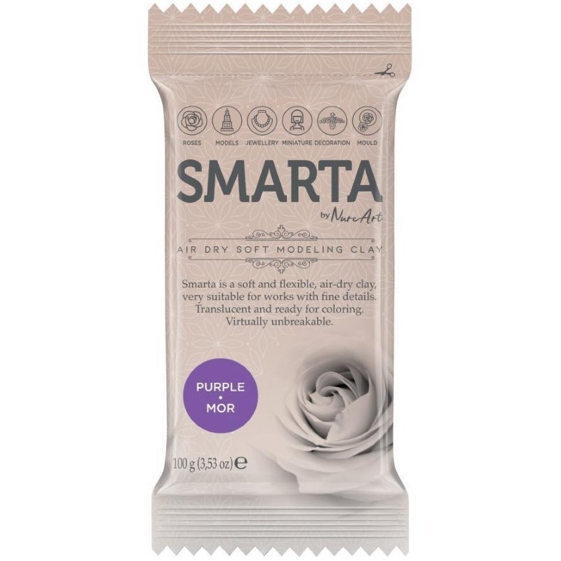 Smarta Havayla Kuruyan Model Hamuru 100gr Mor