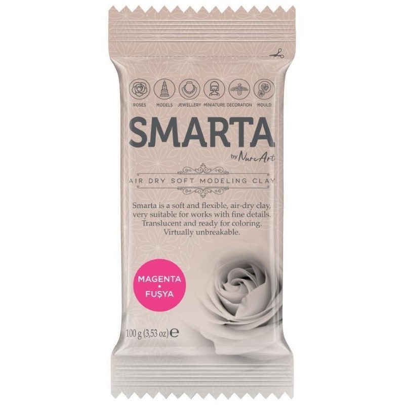 Smarta Havayla Kuruyan Model Hamuru 100gr Fuşya