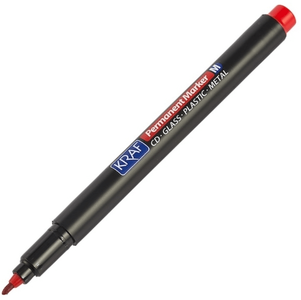 Kraf Asetat Kalemi OHP Plus (M) 280 Kırmızı