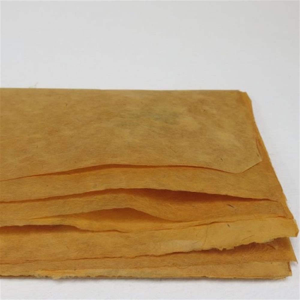 Khadi Doğal Lokta Kağıdı  Safran 30 gsm 50x75 cm