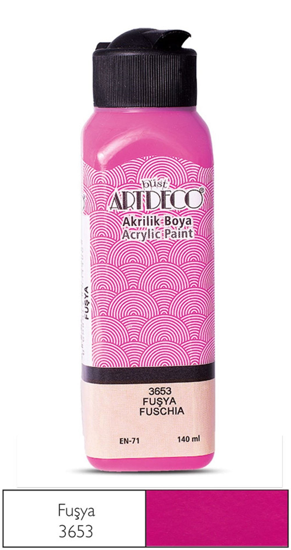 Artdeco Akrilik Boya 140 ml 3653 Fuşya