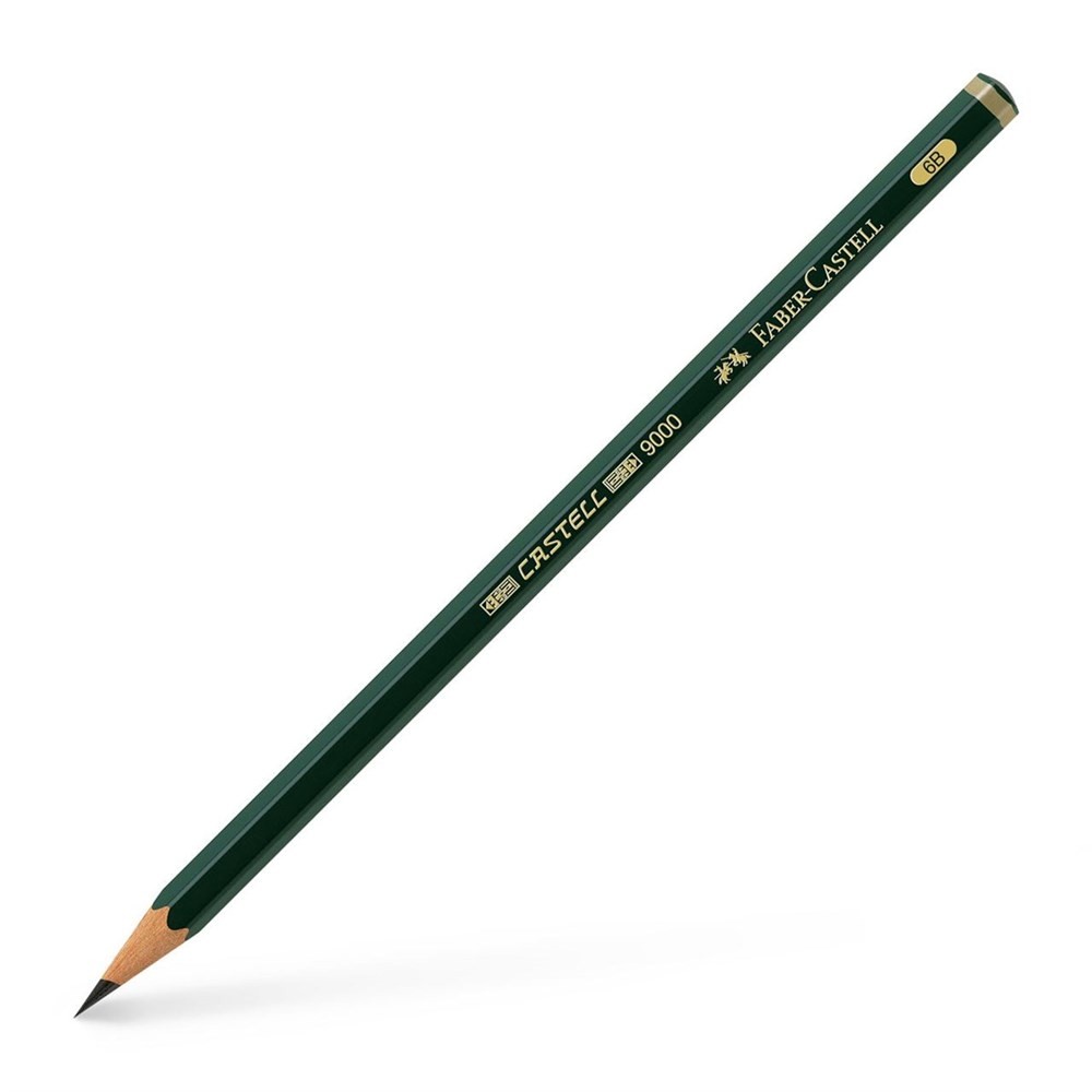 Faber Castell 9000 Graphite Pencil Dereceli Kurşun Kalem 6B