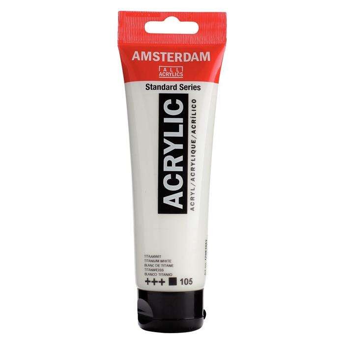 Talens Amsterdam Standard Akrilik Boya 120 ml 105 Titanium White