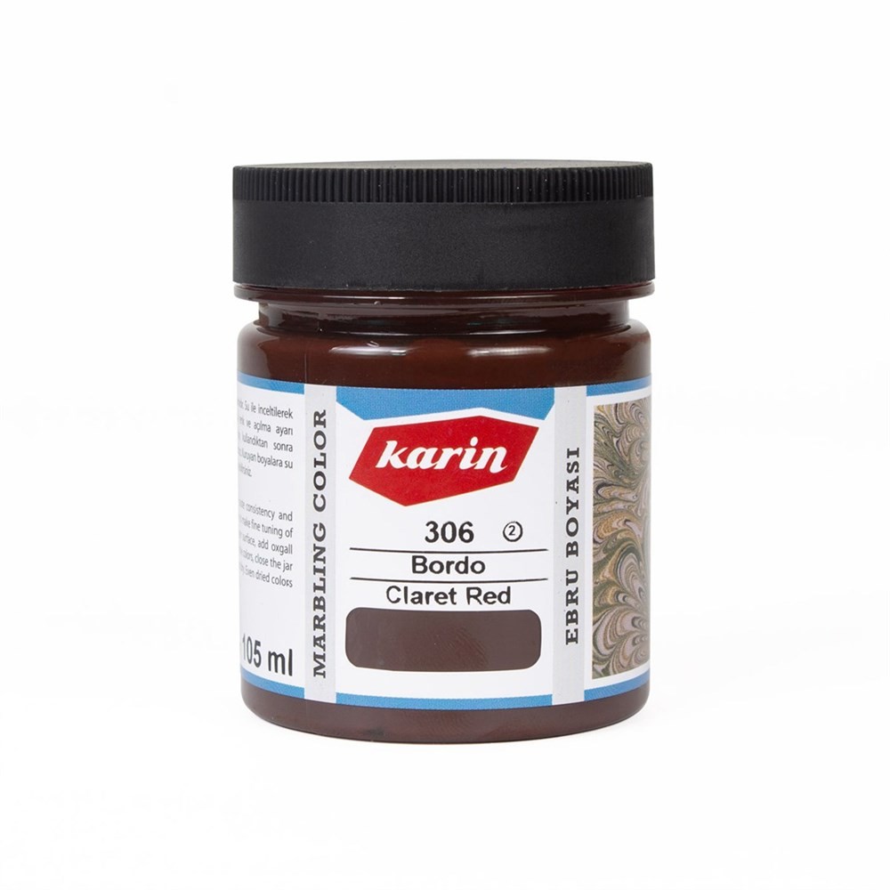 Karin Ebru Boyası 306 Bordo 105 ml