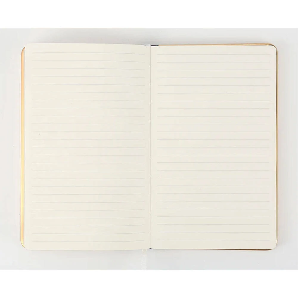 Victorias Journals Monaco Süet Sert Kapak Çizgili Defter 13x21 cm 100 gr 96 Yaprak Açık Yeşil