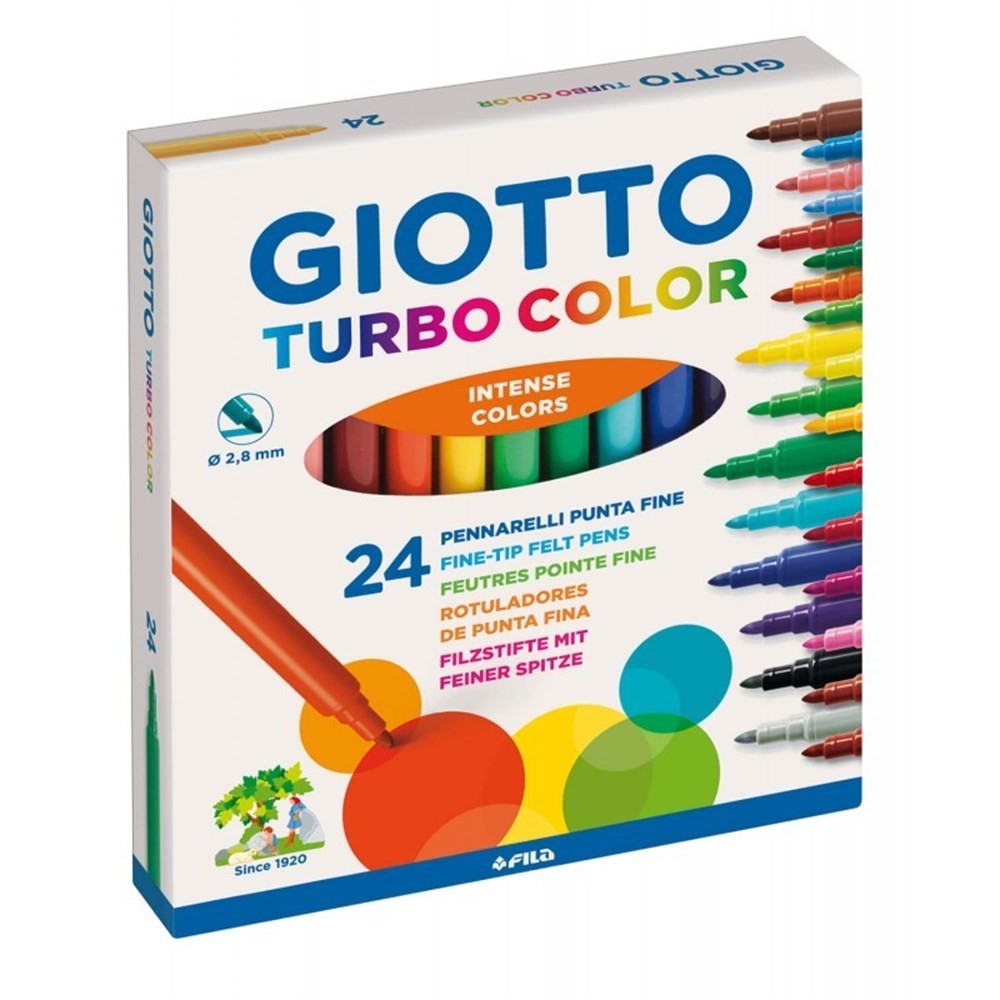 Giotto Turbo Color Keçeli Kalem 24lü