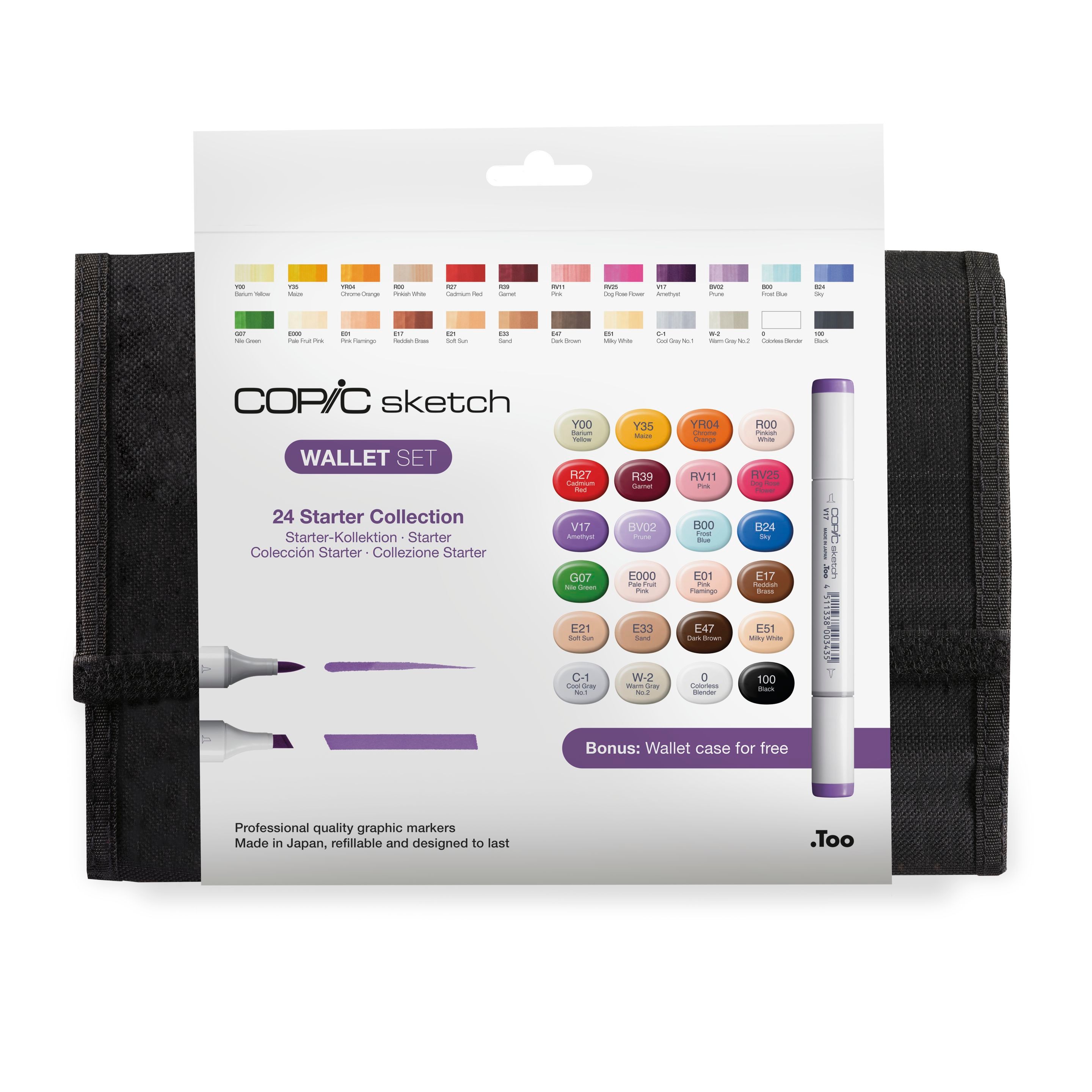 Copic Sketch Wallet Set 24'lü