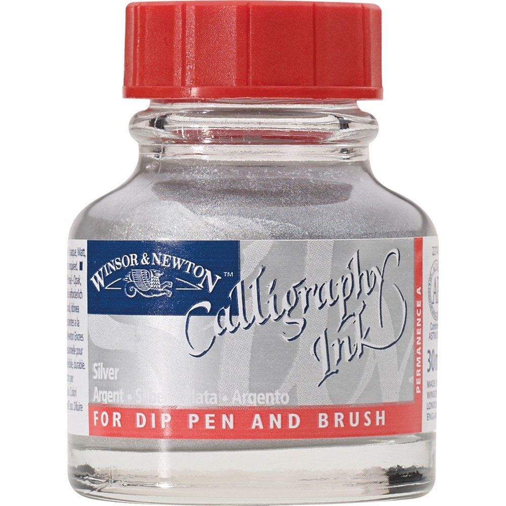 Winsor & Newton Calligraphy Ink. 30 ml Silver 617