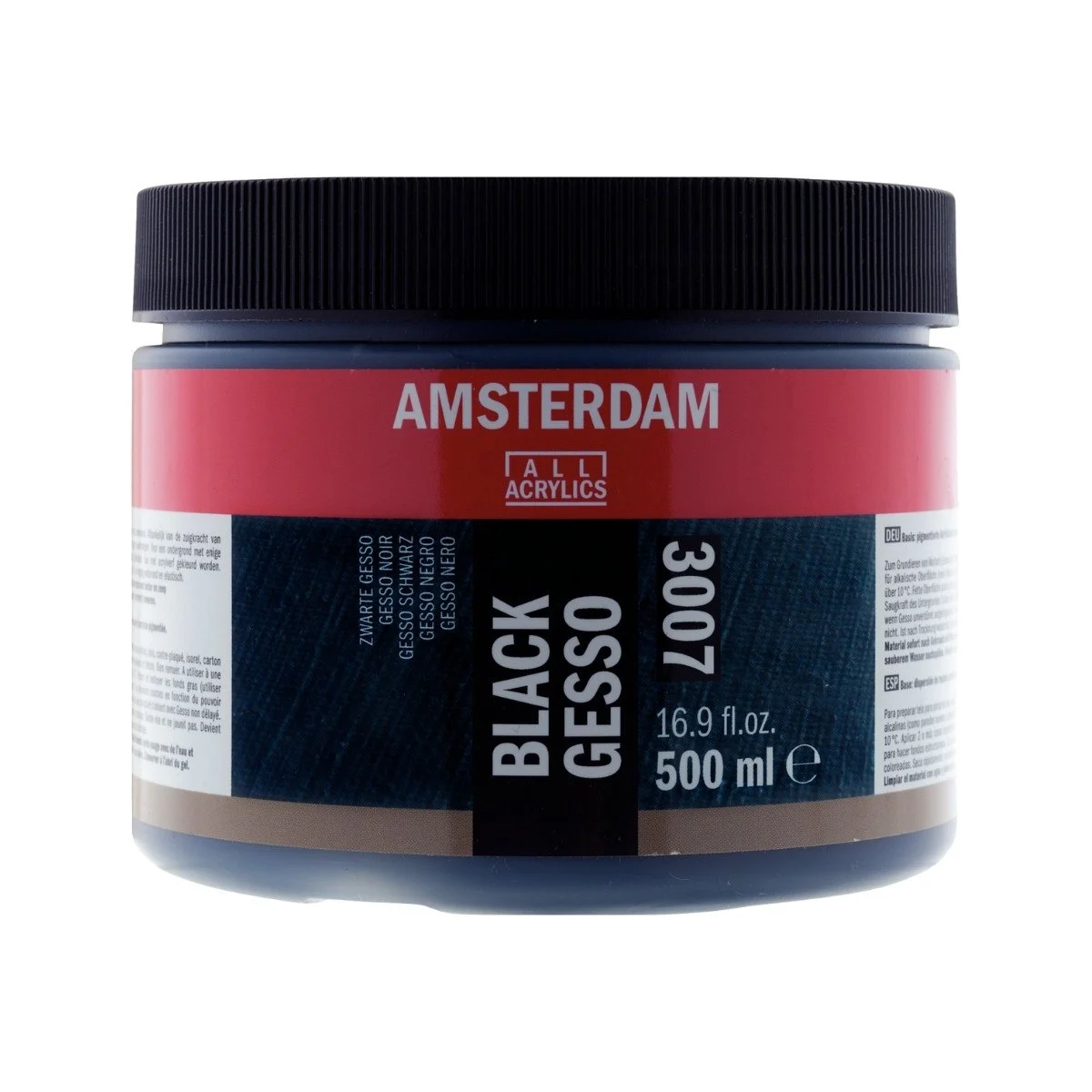 Amsterdam Acrylic Gesso Black 500 ml