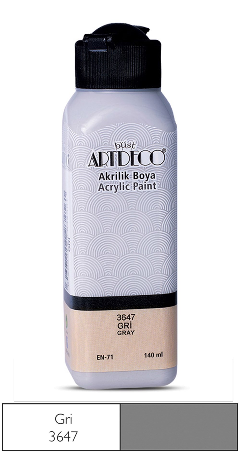 Artdeco Akrilik Boya 140 ml 3647 Gri