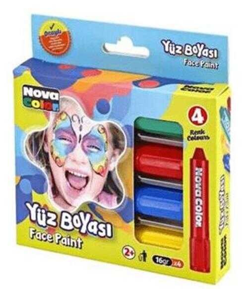 Nova Color Yüz Boyası 4'lü Set (NC-211)