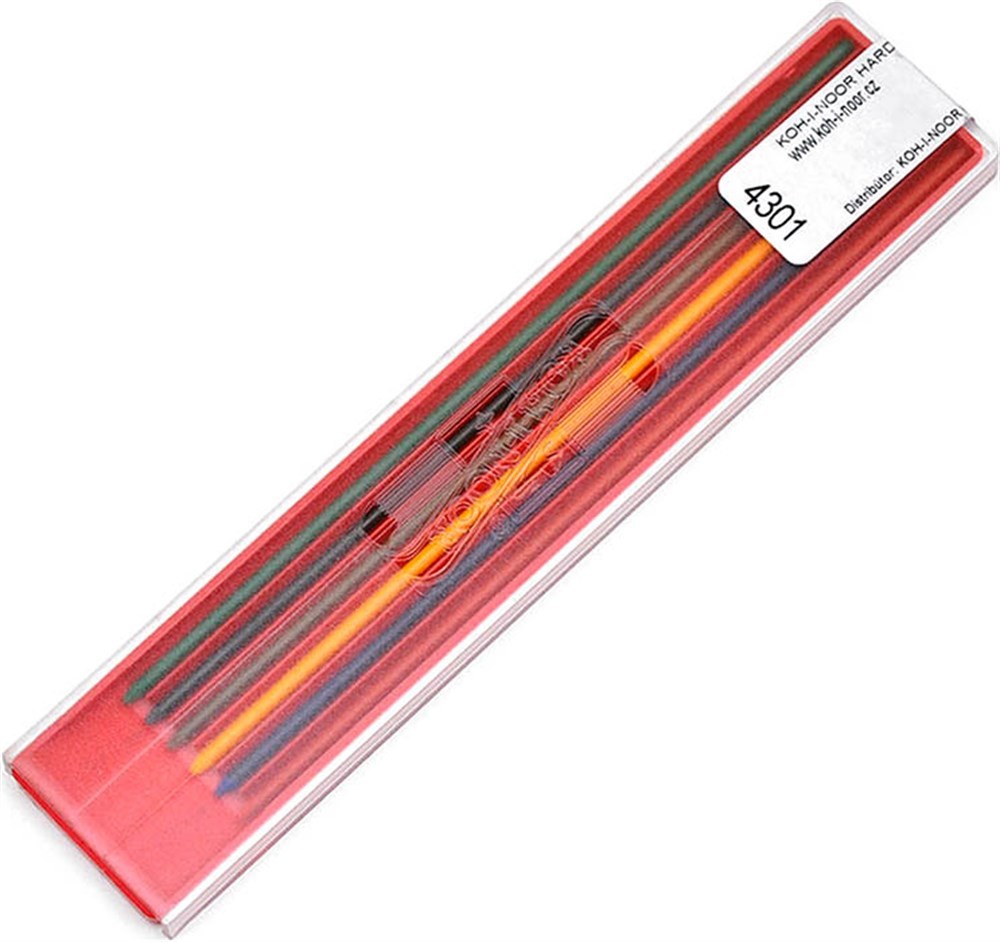 Koh-i Noor Portmin Kalem Yedek Uç Seti Renkli 2 mm 4301 6