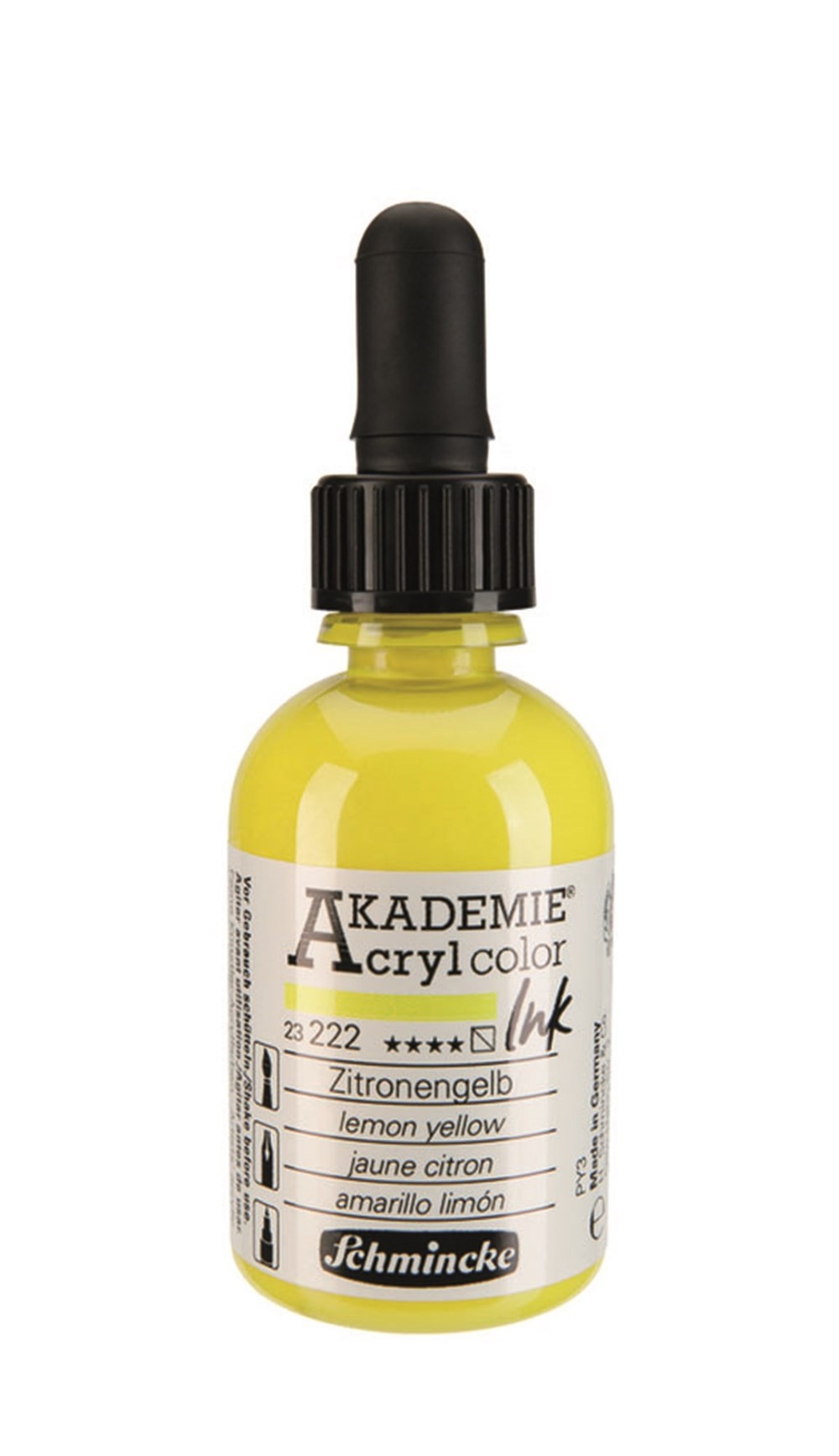 Schmincke Akademie Akrilik Mürekkep 50 ml 222 Lemon Yellow