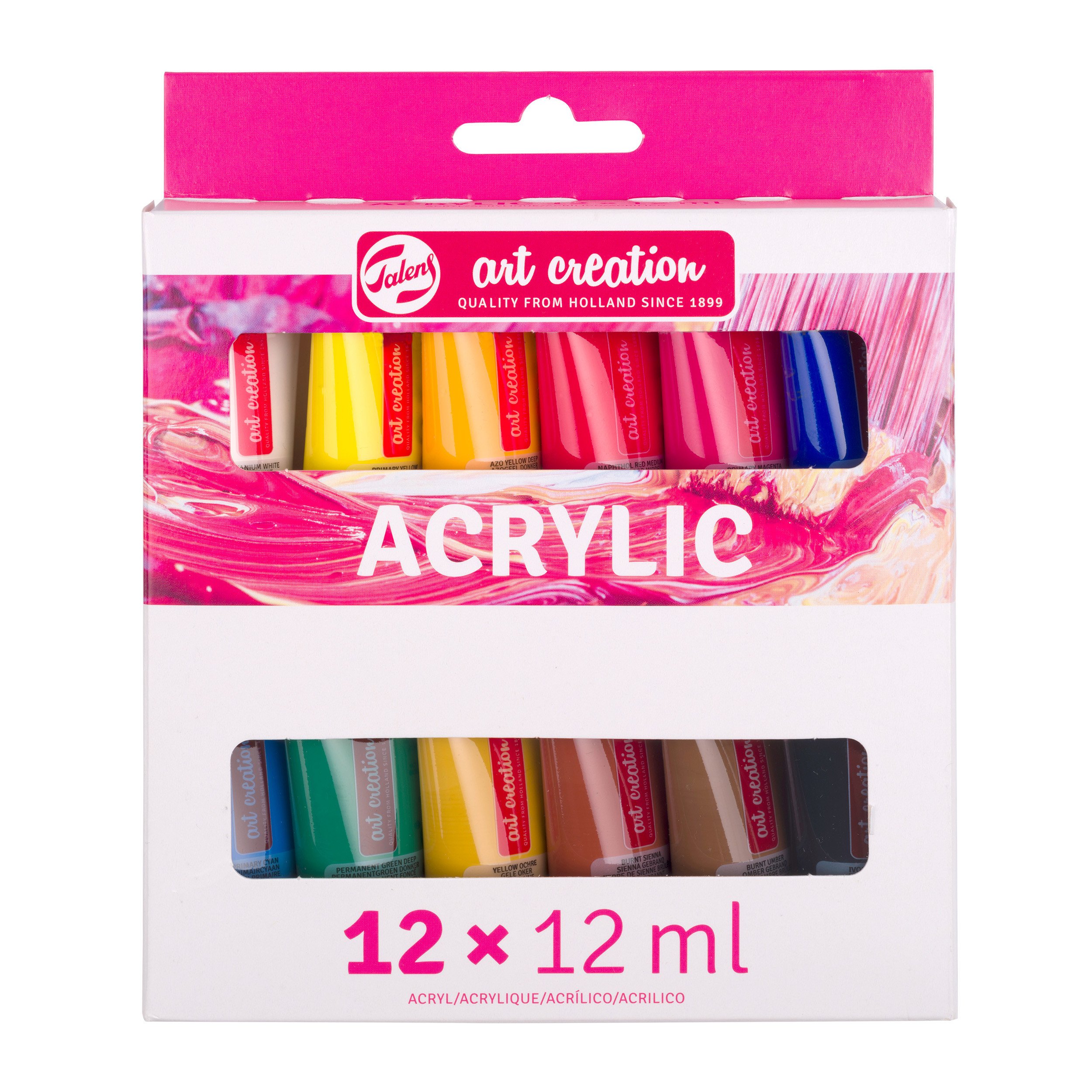 Talens Artcreation (Plastik Tüp) Akrilik Boya Seti 12 renk x 12 ml