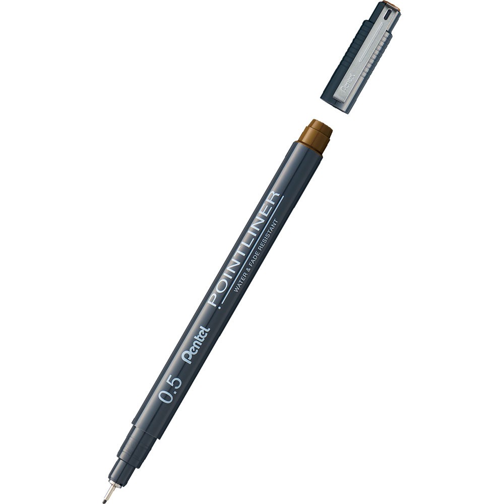 Pentel Pointliner Teknik Çizim Kalemi 0.5 mm Sepia S20P-5SP