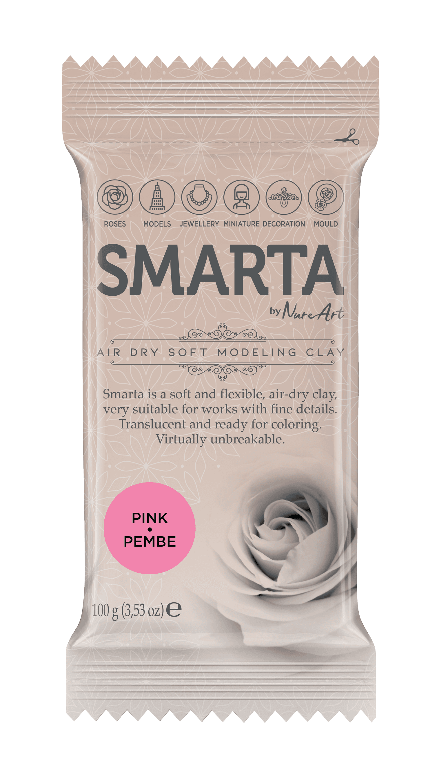 Smarta Havayla Kuruyan Model Hamuru 100gr Pembe