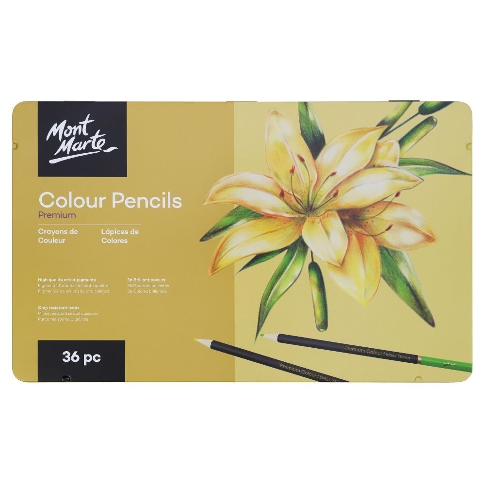 Mont Marte Kuru Boya Kalem Seti Premium 36'lı