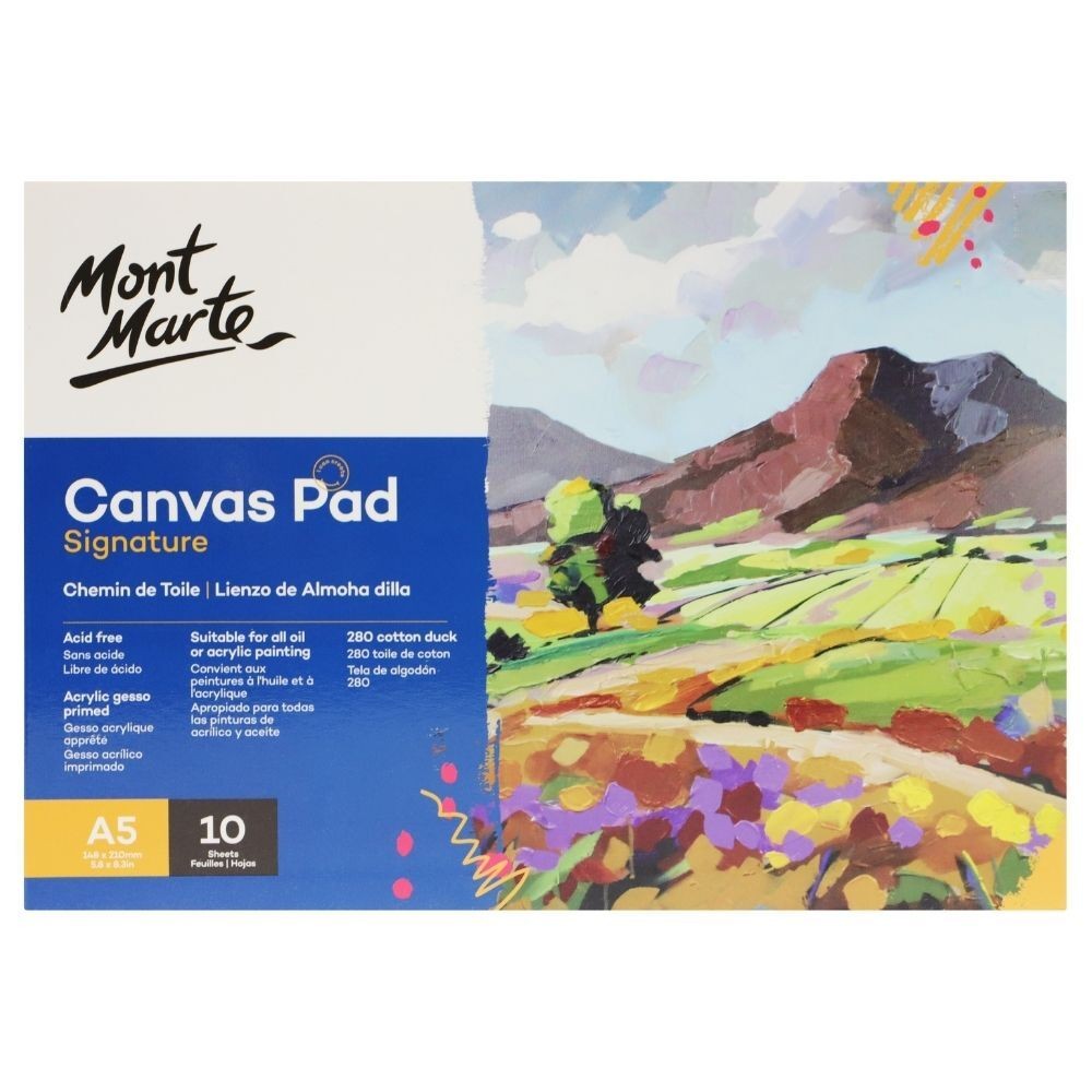 Mont Marte Kanvas Pad Blok Signature A5 10 Sayfa