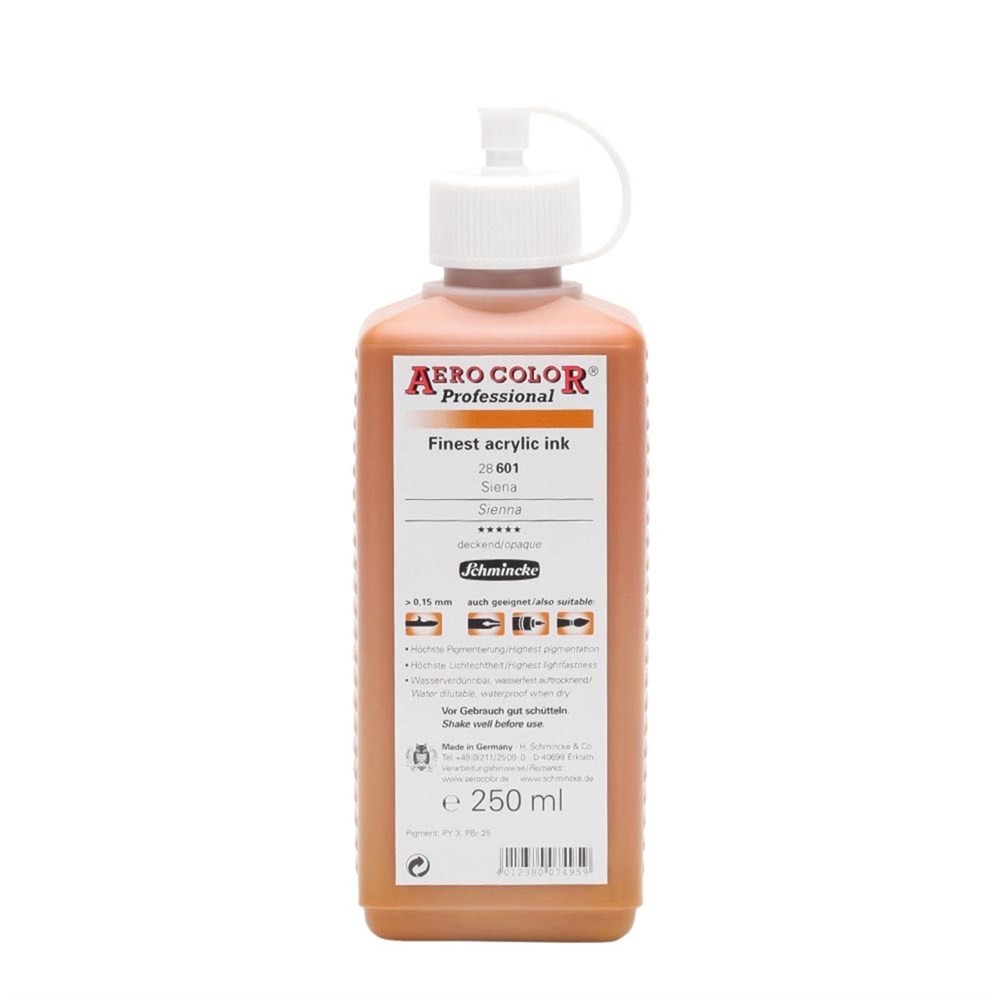 Schmincke Aero Color Akrilik Mürekkep 250 ml 601 Sienna