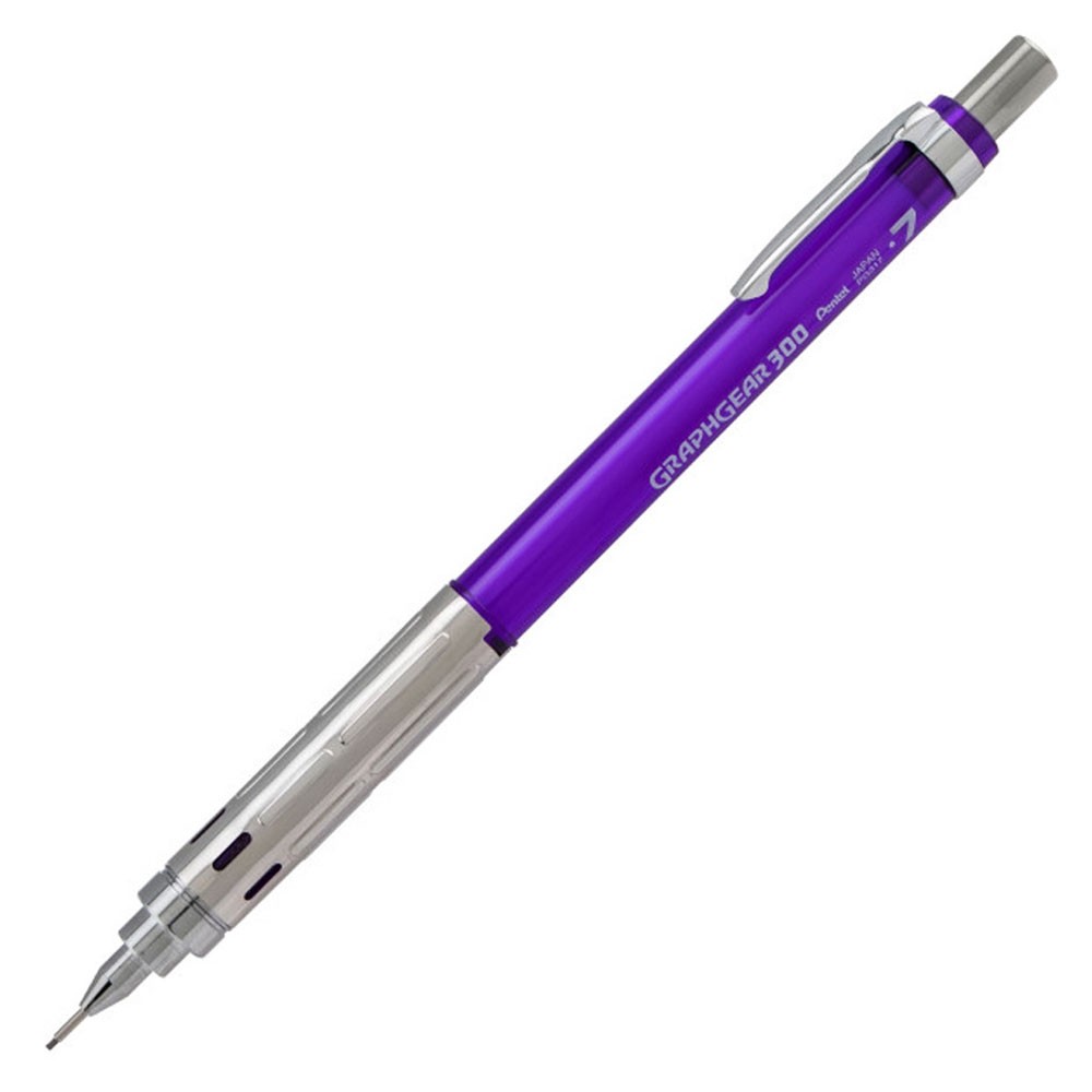 Pentel Graphgear 300 Versatil Teknik Çizim ve Yazı Kalemi 0.7 mm Mor