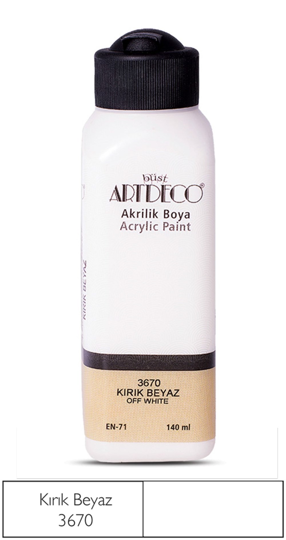 Artdeco Akrilik Boya 140 ml 3670 Kırık Beyaz