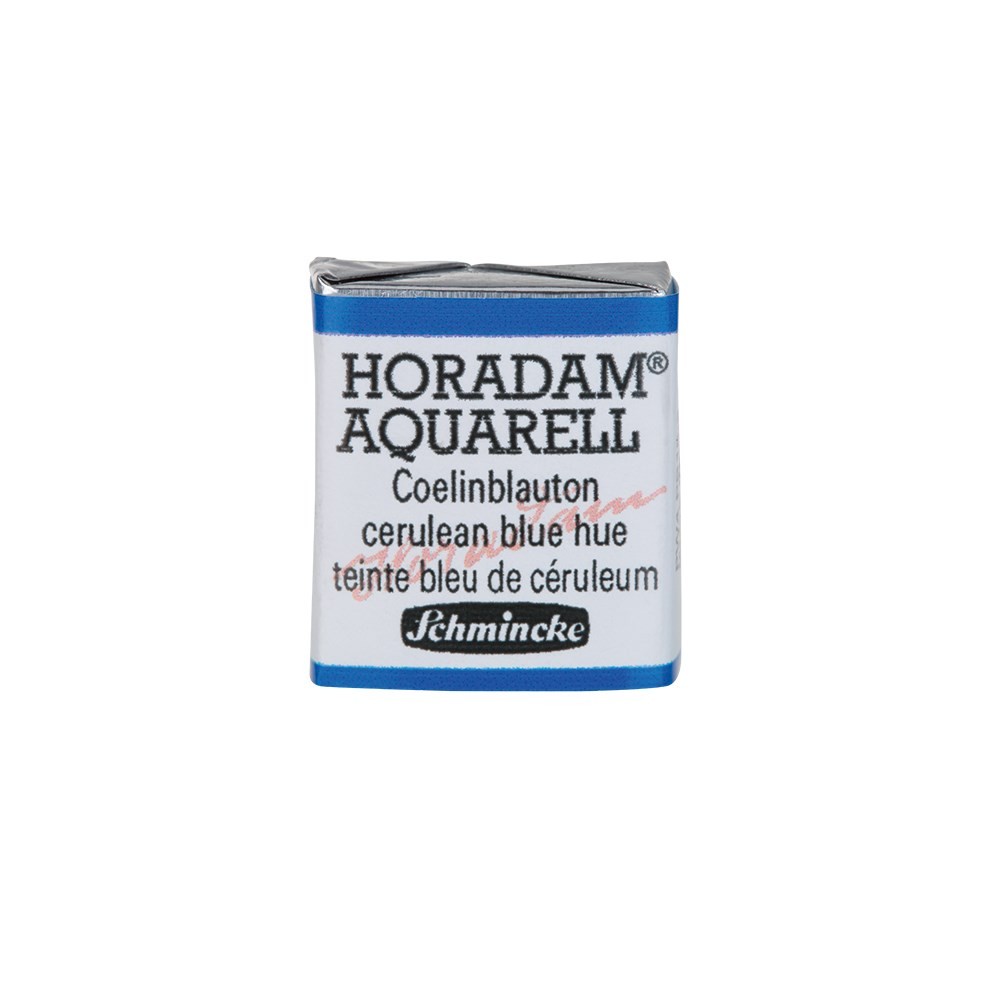 Schmincke Horadam Aquarell Artist Sulu Boya Cerulean Blue Hue 1/2 Tab.