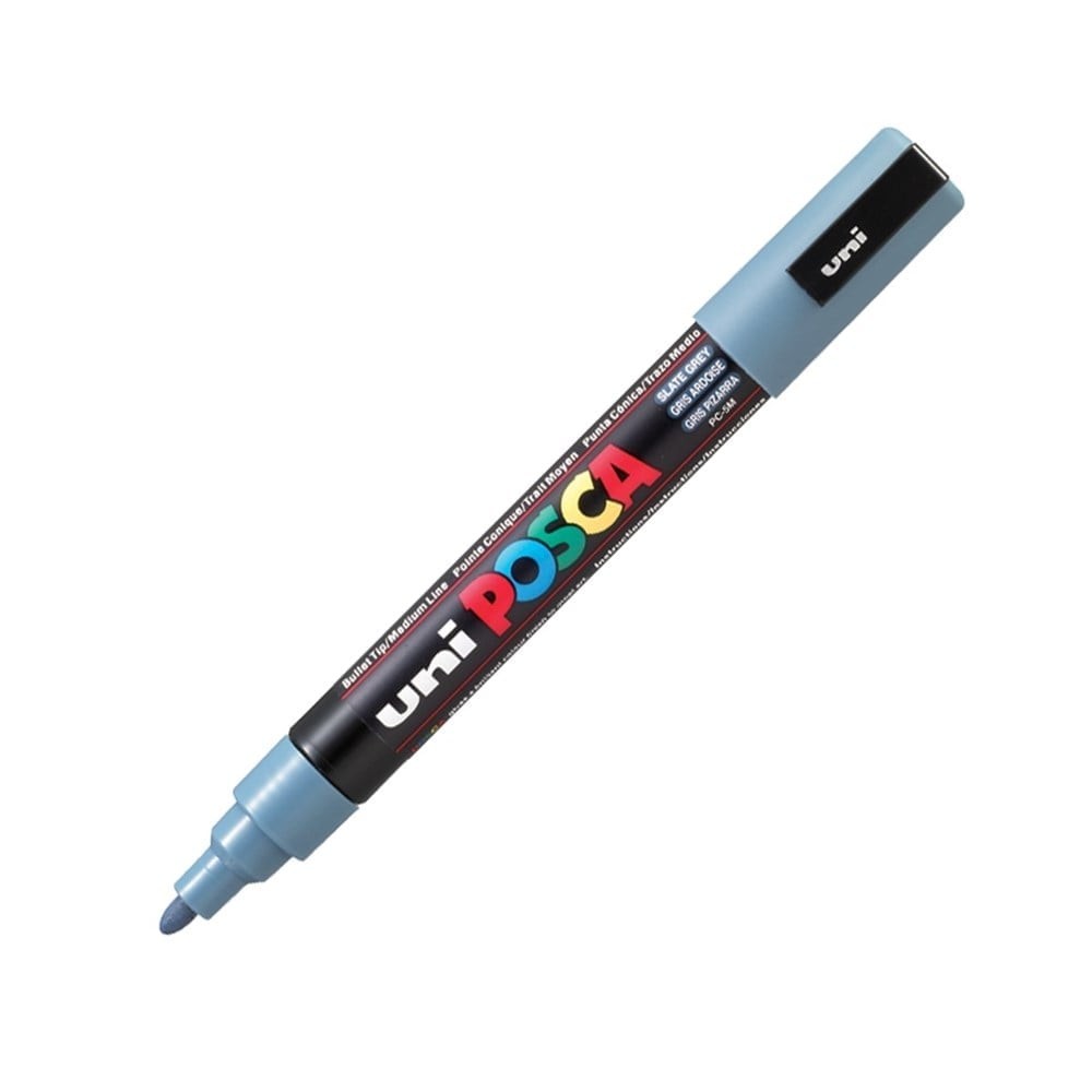 Uni Posca Pc-5M Boyama Markörü 1.8-2.5 mm Kurşun Gri
