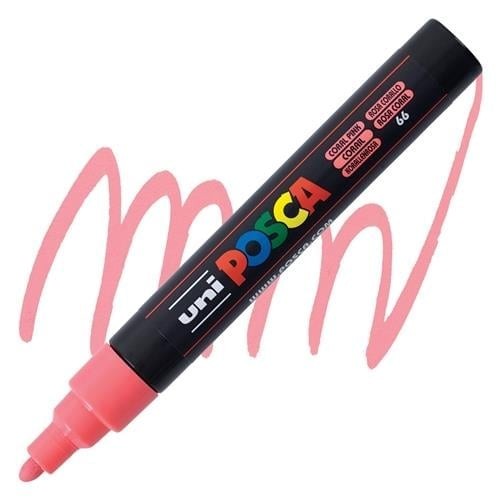 Uni Posca Pc-5M Boyama Markörü 1.8-2.5 mm Mercan Pembe