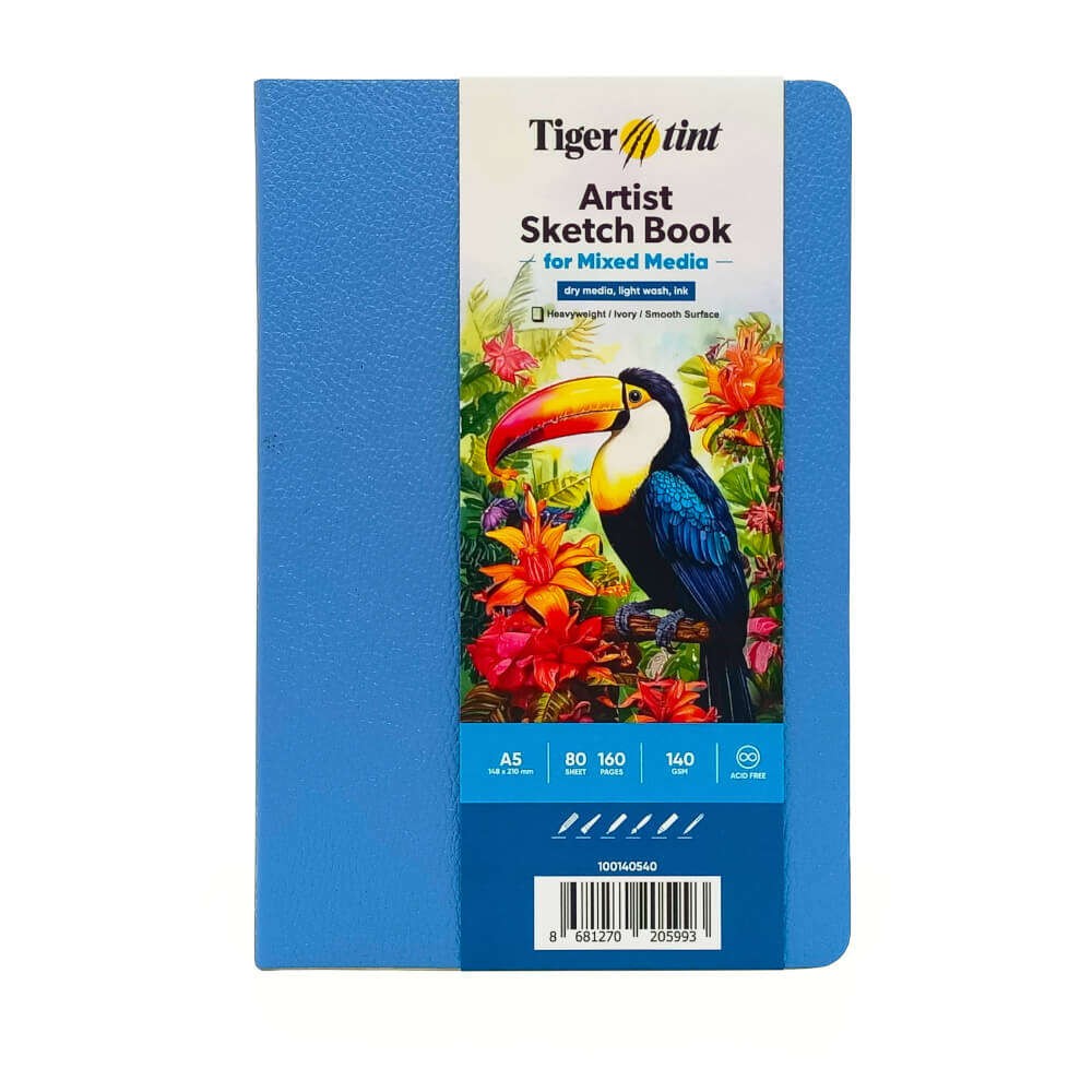 Tigertint Soft Kapak Defter 140gr 80yp. Gök Mavi