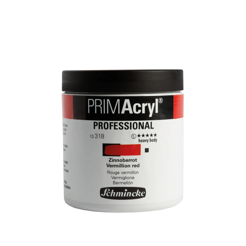 Schmincke Primacryl Artist Akrilik Boya 237 ml 318 Vermillion red Seri 5