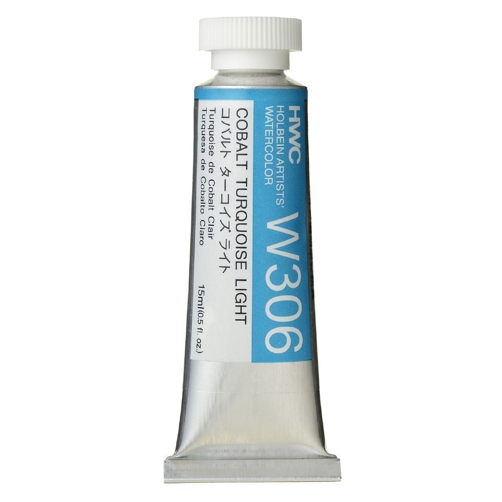 Holbein Watercolour Paint 15ml Cobalt Turquoise Light W306