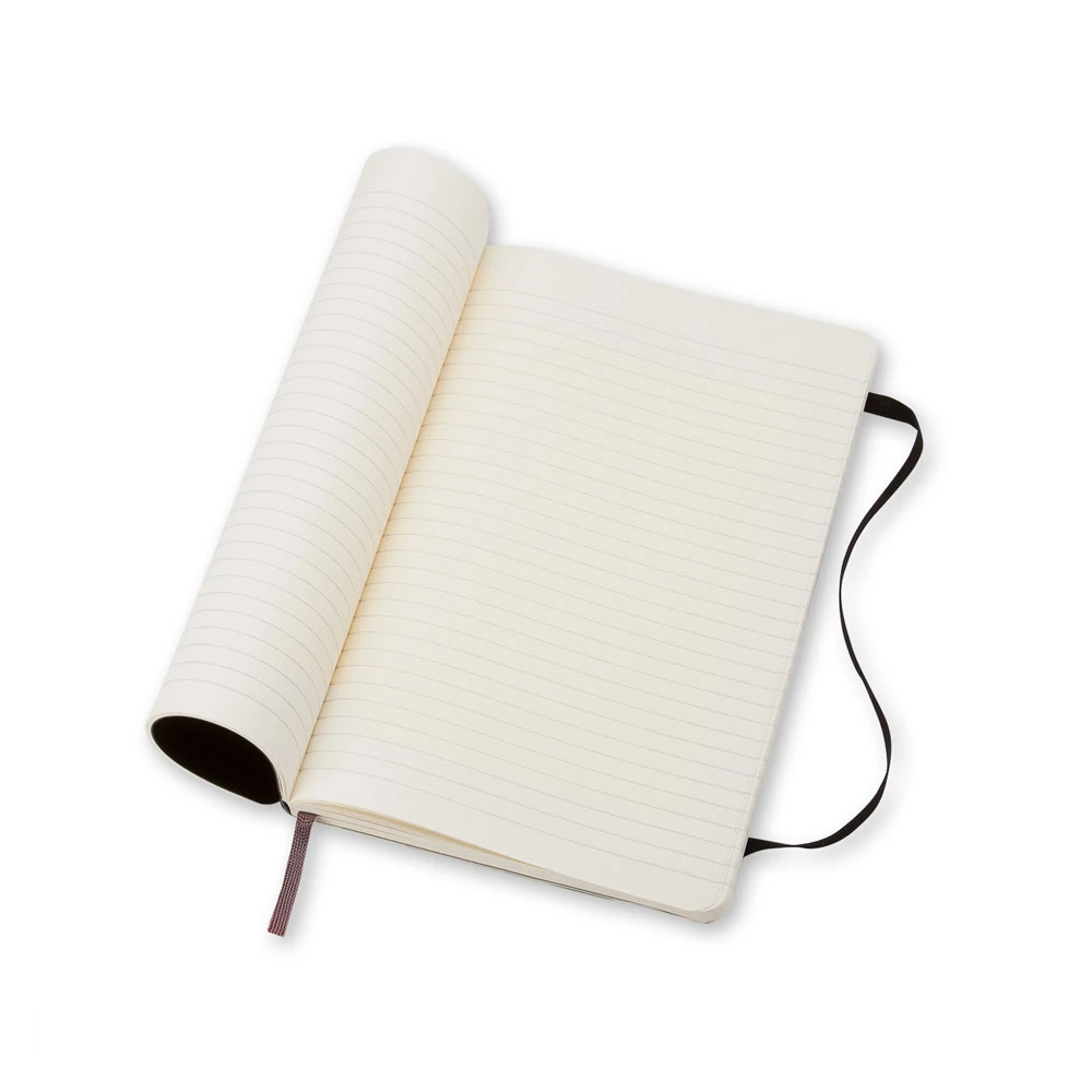 Moleskine Classic Sert Kapak Çizgili Defter 9x14 192 Sayfa Black