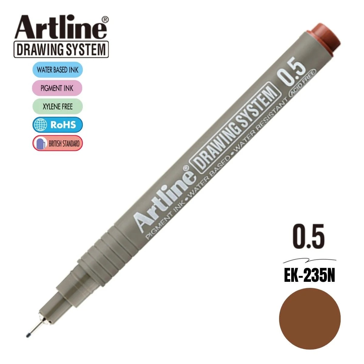 Artline Teknik Çizim Kalemi 0,5 mm Sepia