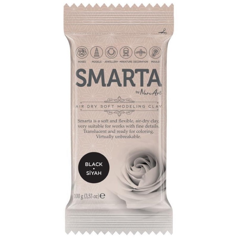Smarta Havayla Kuruyan Model Hamuru 100gr Siyah