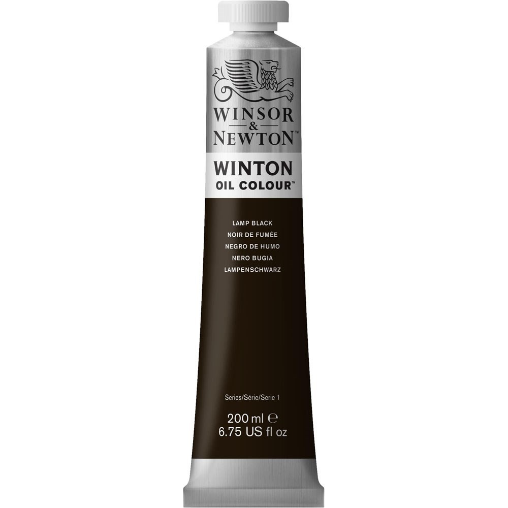 Winsor & Newton Winton Yağlı Boya 200 ml Lamp Black 337