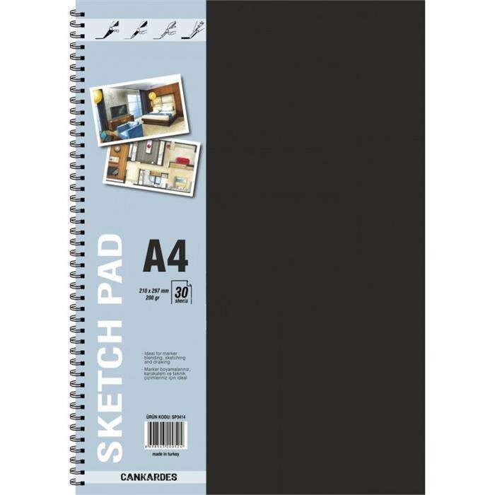 Sketch Pad A4 200 gr 30 Sayfa