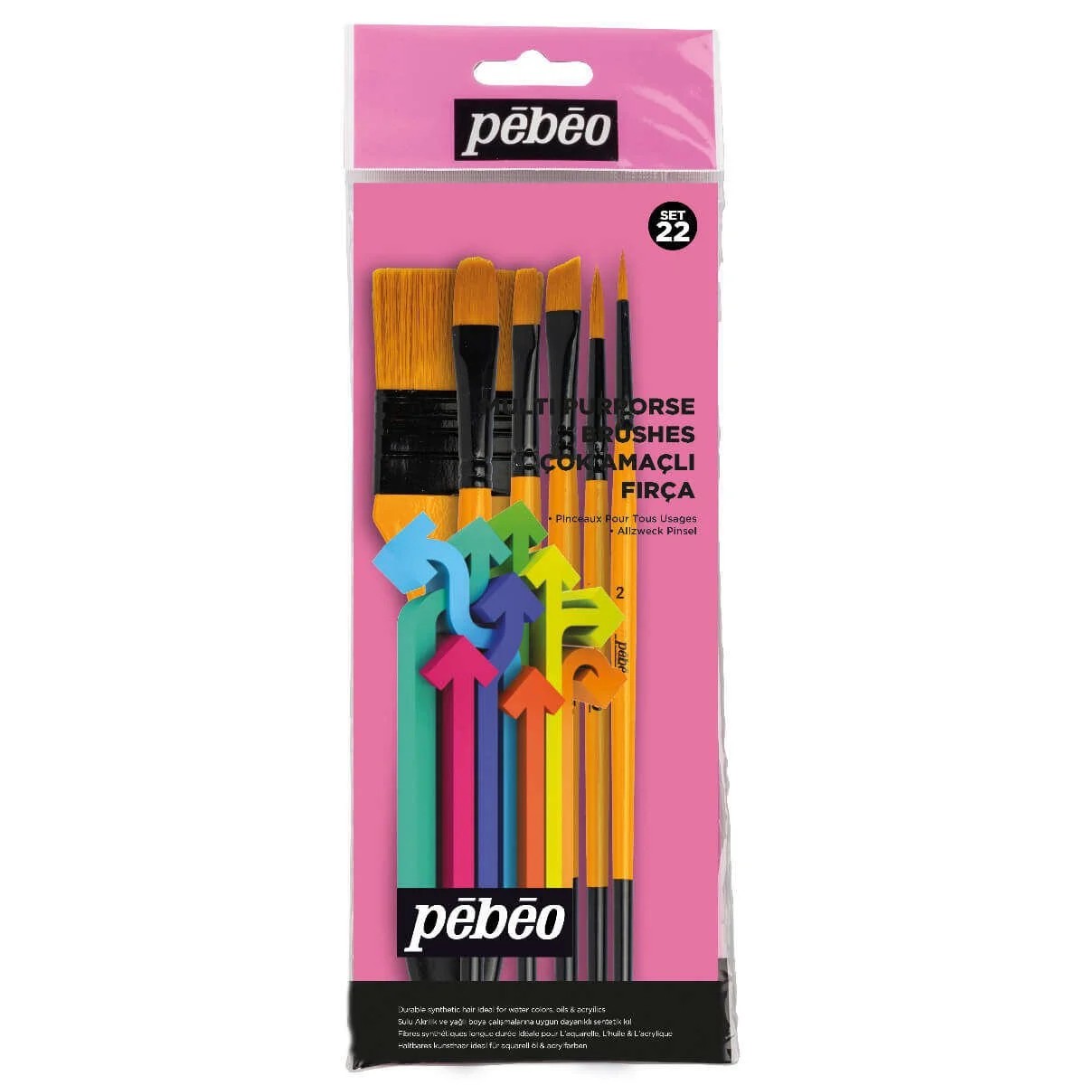 Pebeo Set-22 6'Lı Fırça Seti