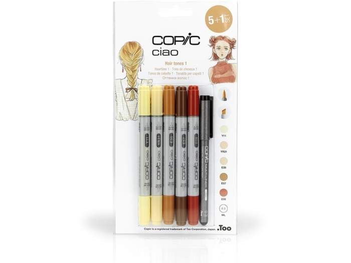 Copic Ciao 5+1 Set Hair Tones 1