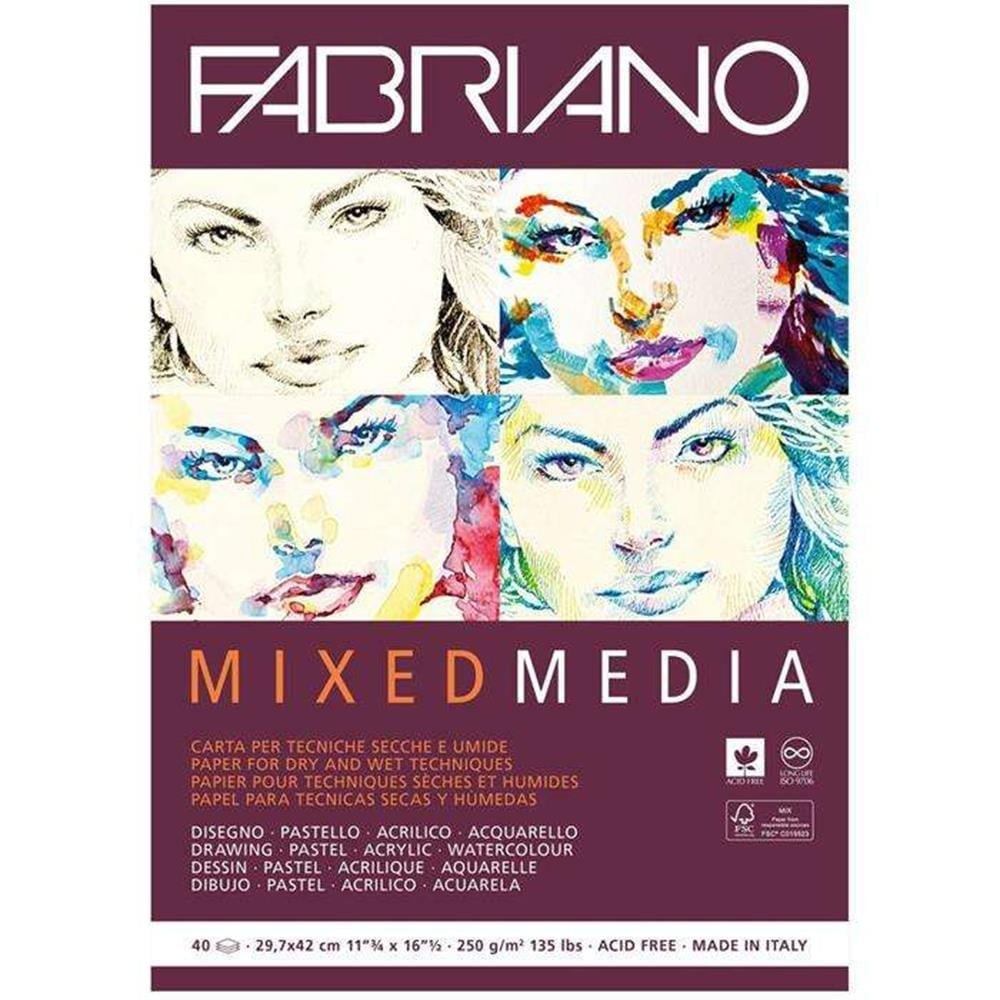 Fabriano Mixed Media A3 250 g 40 Yaprak