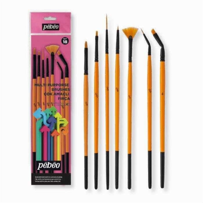 Pebeo Set-18 Tezhip ve Minyatür 7'li