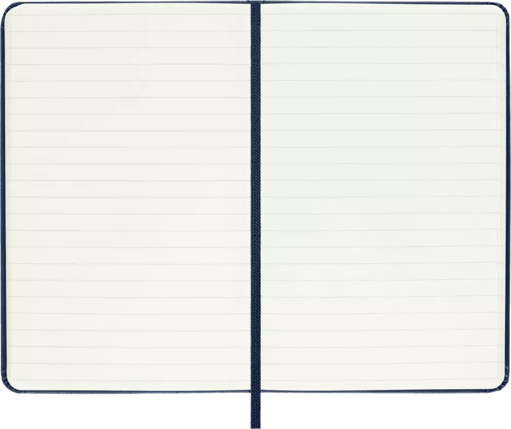 Moleskine Classic Sert Kapak Çizgili Defter 9x14 Sapphire Blue