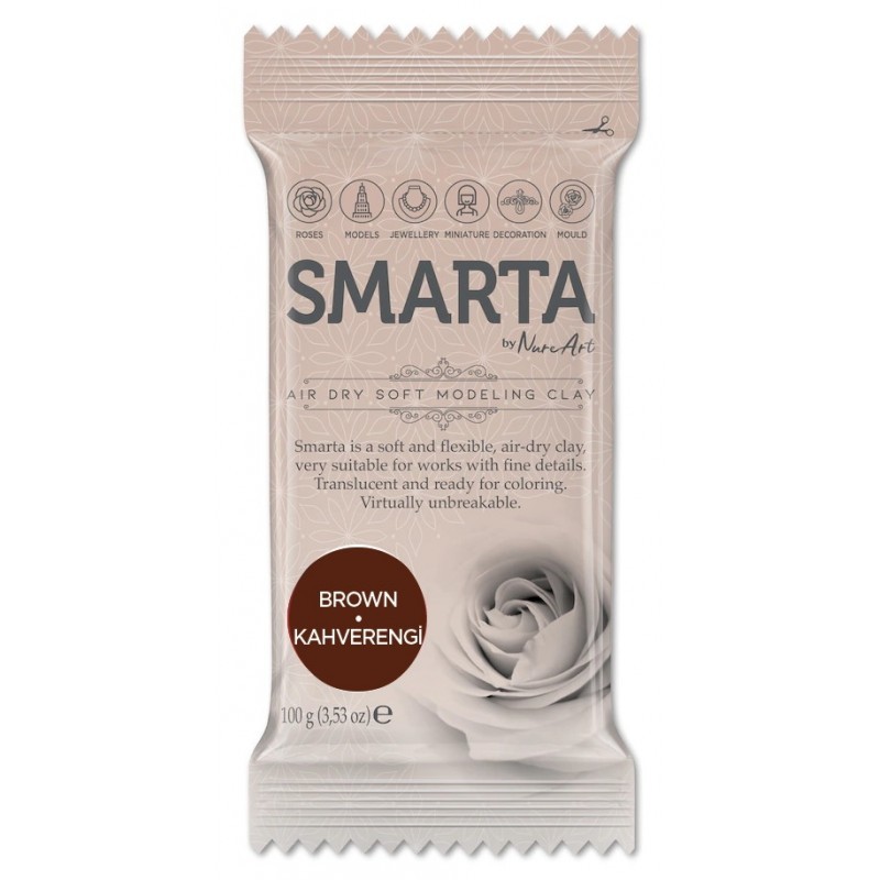 Smarta Havayla Kuruyan Model Hamuru 100gr Kahverengi