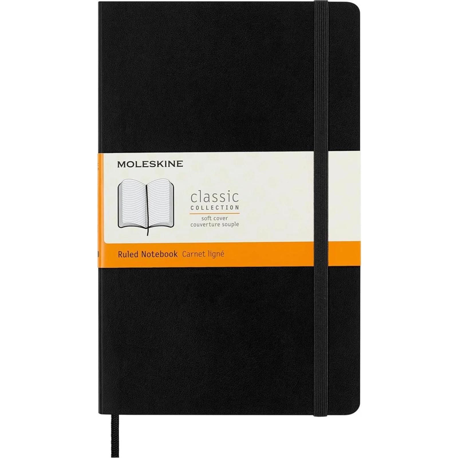 Moleskine Classic Yumuşak Kapak Çizgili Defter 13x21 Black