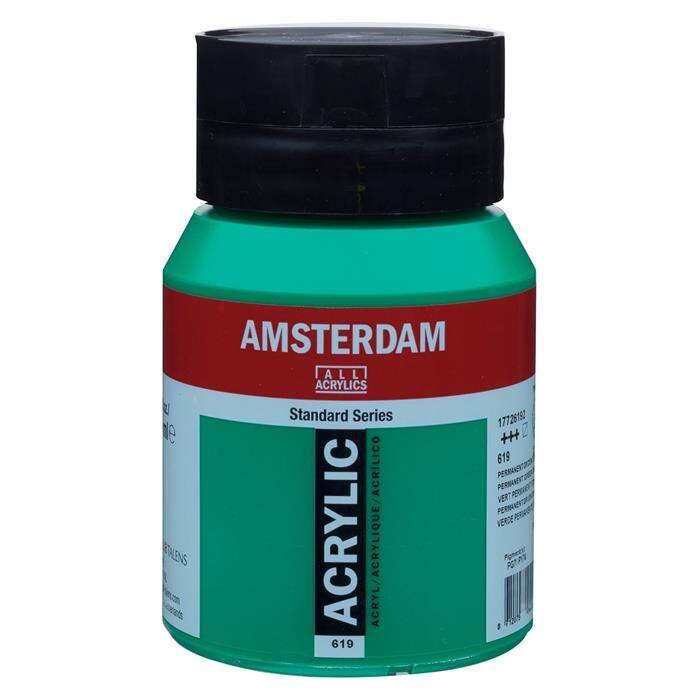 Talens Amsterdam Standard Akrilik Boya 500 ml 619 Permanent Green Deep