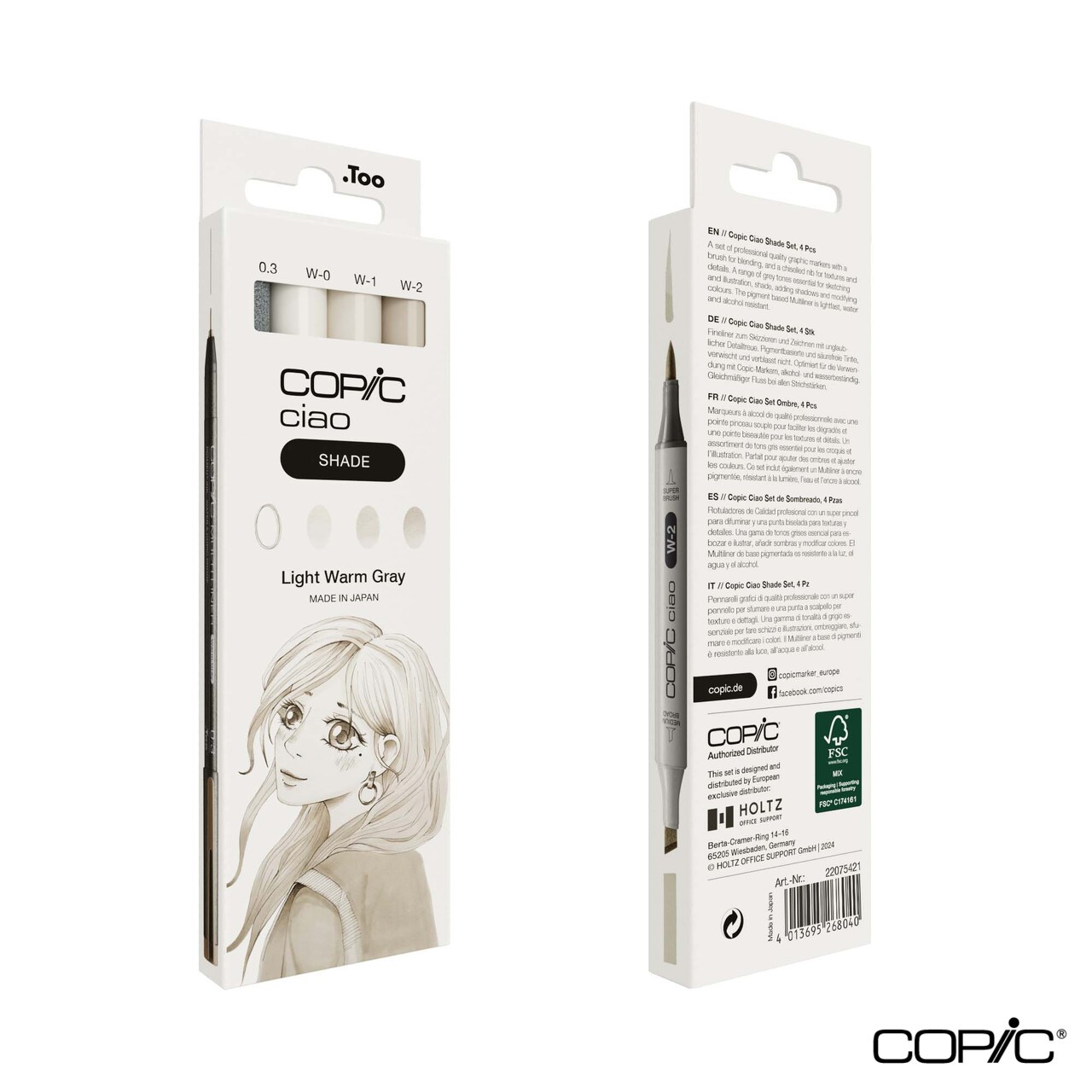 Copic Ciao Shade Set 4'lü Light Warm Gray