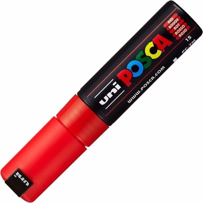 Uni Posca Pc-7M Boyama Markörü 4.5-5.5 mm Kırmızı