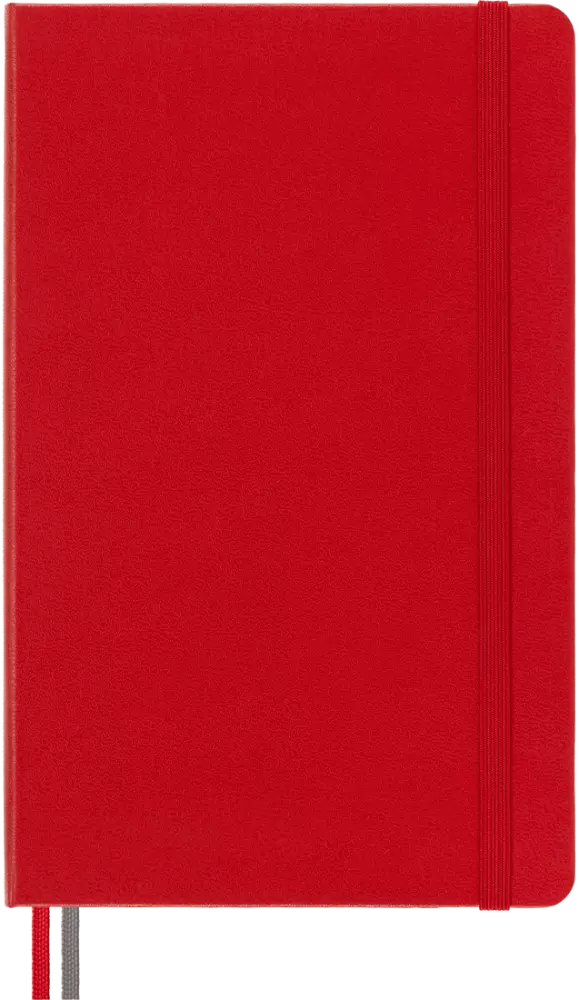 Moleskine Classic Sert Kapak Çizgili Defter 13x21 400 Sayfa Red
