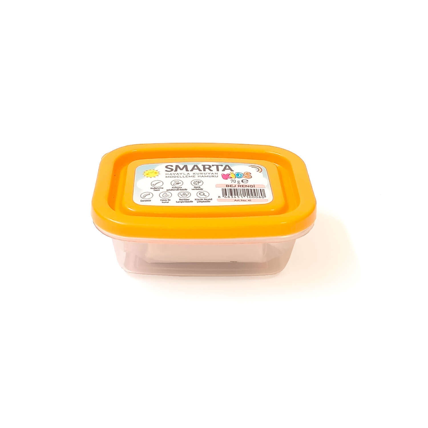 Smarta Kids Havayla Kuruyan Modelleme Hamuru 70gr Ten Rengi (Bej)  41