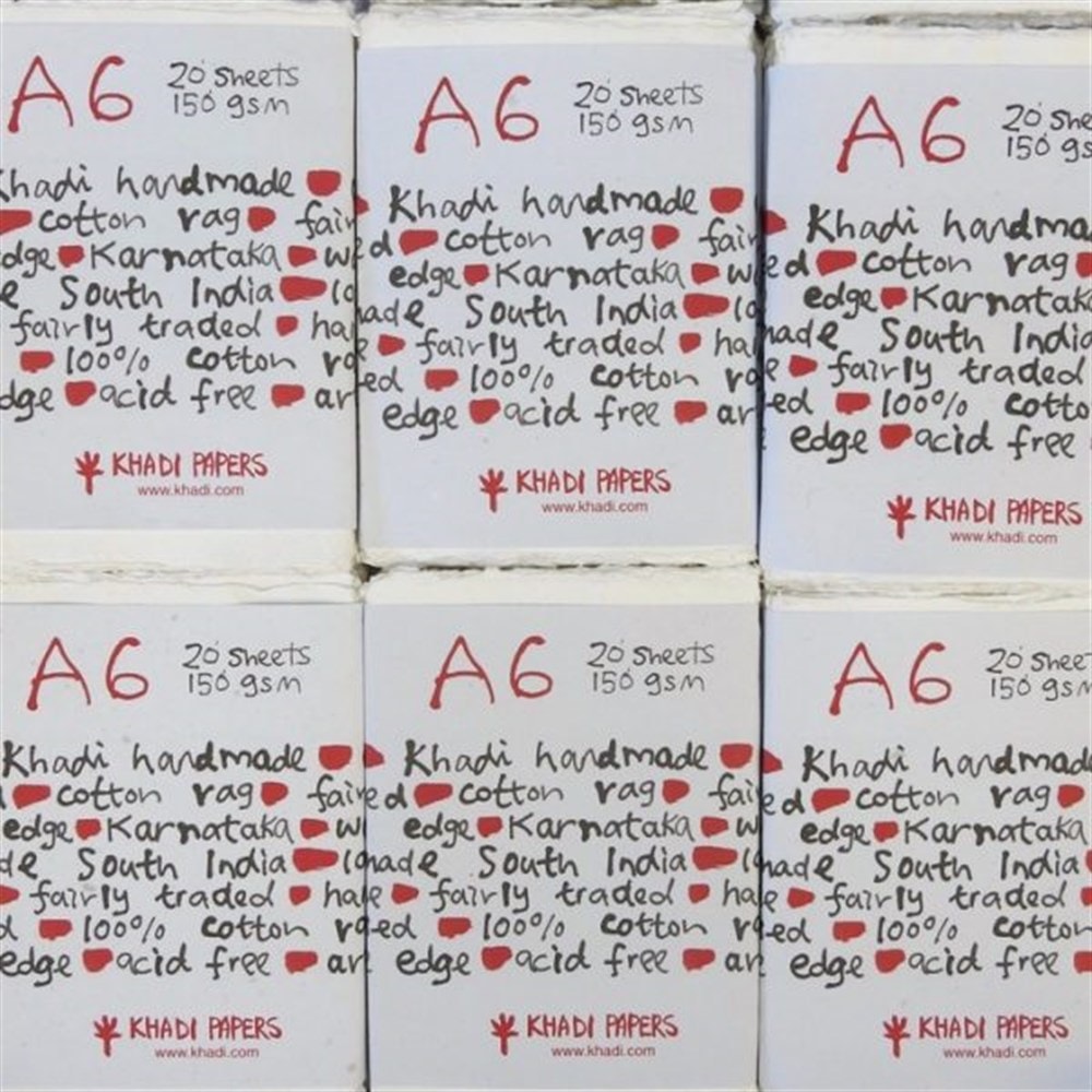 Khadi El Yapımı Çok Amaçlı Resim Defteri 150 gr A6 20 Yaprak
