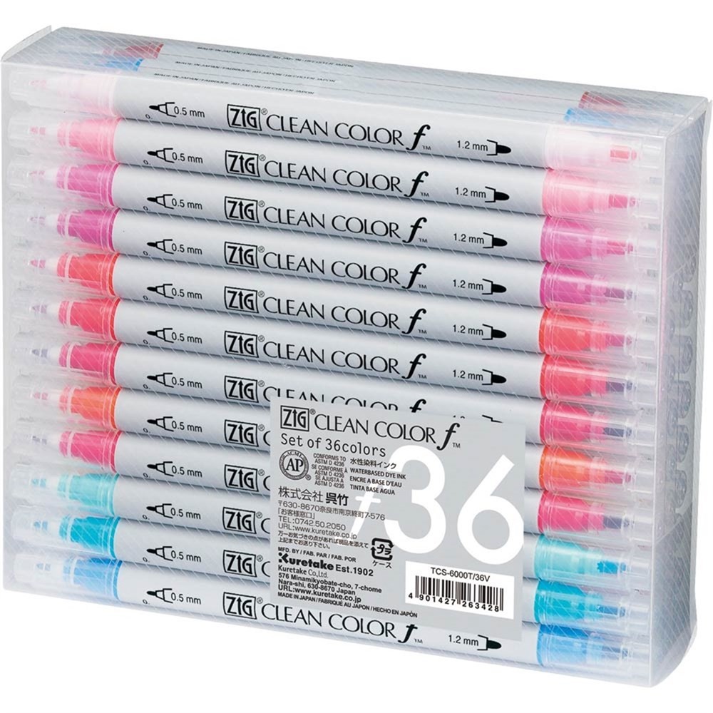 Zig Clean Color F Çift Uçlu Marker Kalem 36lı